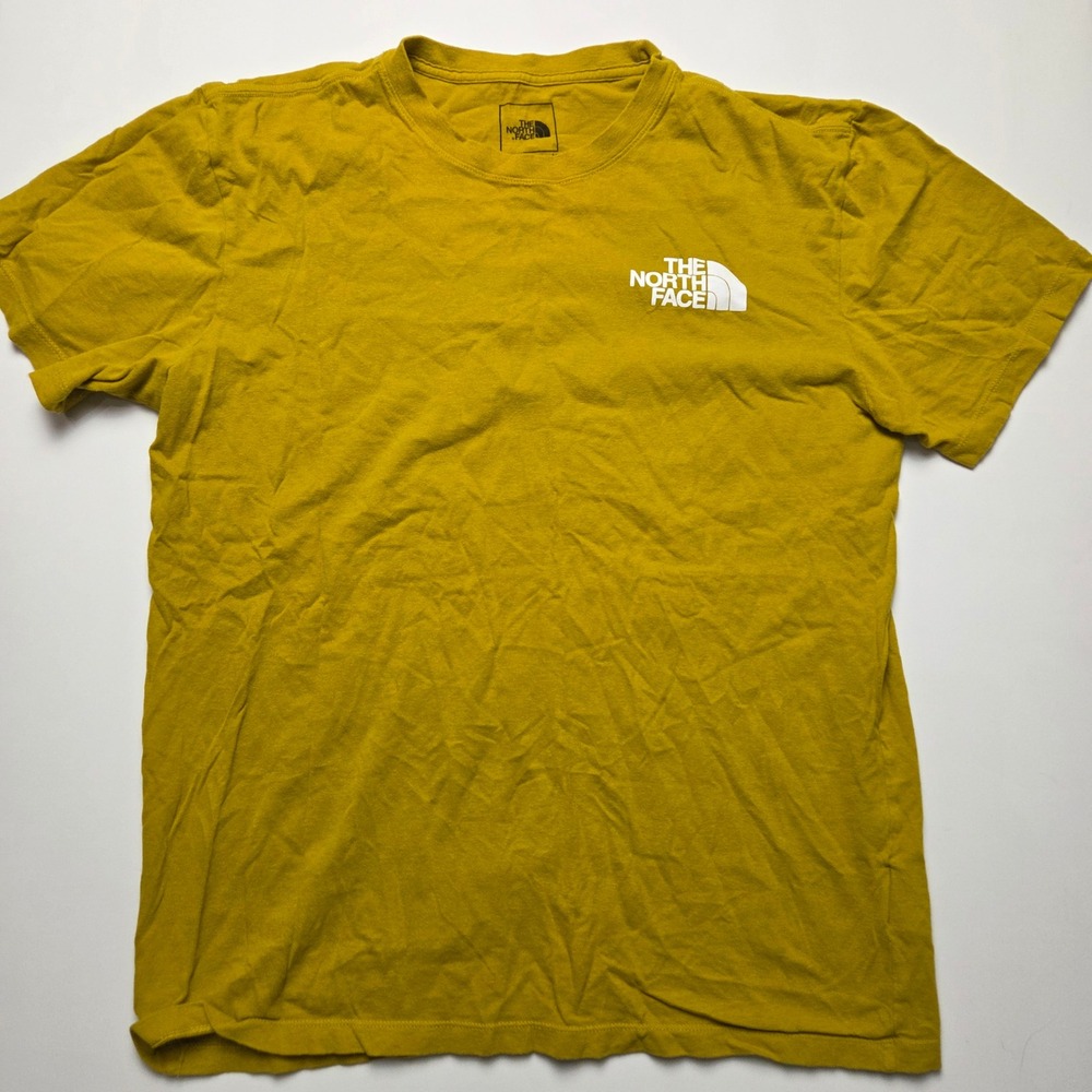 The North Face Mustard Yellow Logo Tee Size Medium - Picture 2 of 6